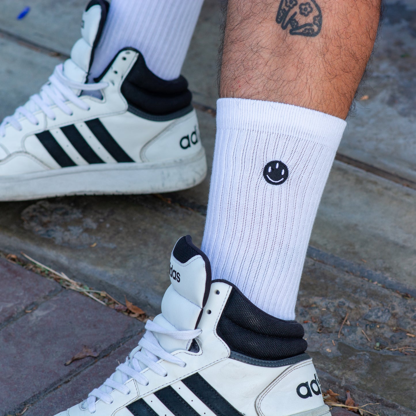 SMILEY SOCKS WHITE