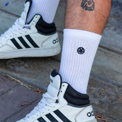 SMILEY SOCKS WHITE