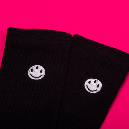 SMILEY SOCKS BLACK