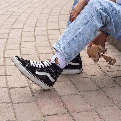 T-REX SOCKS WHITE