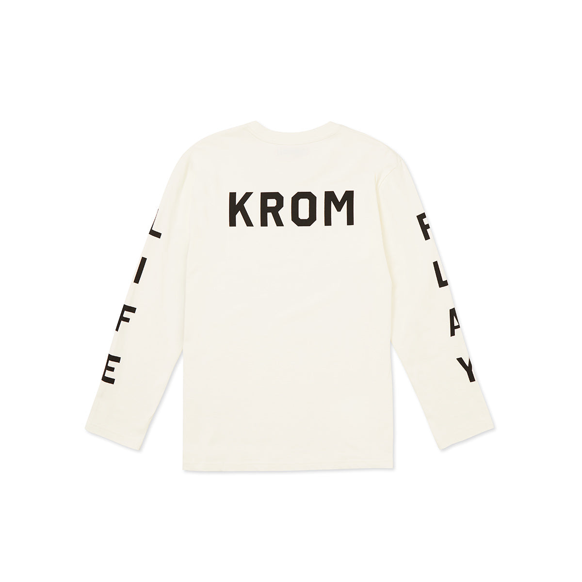 KROM PLAY LIFE COLLECTION LONG SLEEVE WHITE BACK
